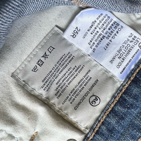 ADRIANO GOLDSCHMIED The Erin Pencil Skirt Distressed With Raw Hem, AG - Picture 7 of 9